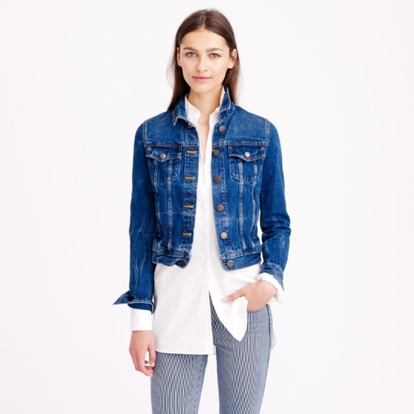 dark indigo denim jacket womens